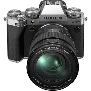 FUJIFILM X-T5 Mirrorless Digital Camera XF16-80mm Lens Kit - Silver