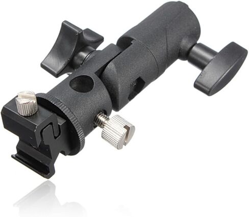 2PCS Metal Flash Lamp Lamper Bracket Bracket Bracket with Umbrella Mount للكاميرات DSLR وأضواء LED متوافقة مع جبل الأحذية القياسي in Saudi Arabia