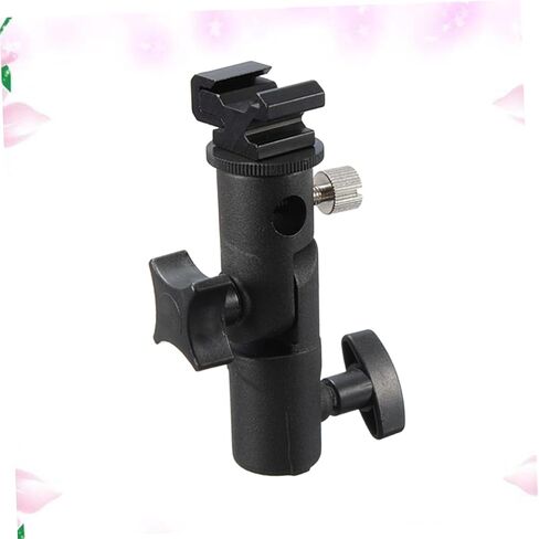 2PCS Metal Flash Lamp Lamper Bracket Bracket Bracket with Umbrella Mount للكاميرات DSLR وأضواء LED متوافقة مع جبل الأحذية القياسي in Saudi Arabia