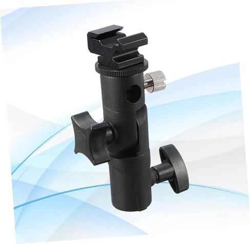 2PCS Metal Flash Lamp Lamper Bracket Bracket Bracket with Umbrella Mount للكاميرات DSLR وأضواء LED متوافقة مع جبل الأحذية القياسي in Saudi Arabia