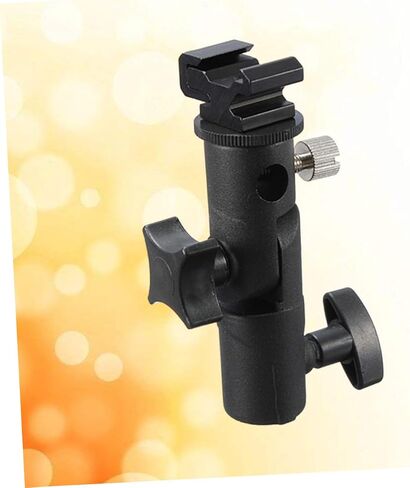 NUOBESTY 2PCS Metal Flash Stand Bracket with Umbrella Mount DSLR Camera Flash Holder Compatible with Standard Shoe Mount and Video LED Lights in Kuwait