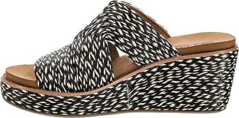 Corkys Footwear Women's Golden Hour Wedge Sandals with 2.5-Inch Heel - Comfort-Enhancing EVA Insoles, All-day wear, and Stylish Raffia Straps With Cutouts in Saudi Arabia