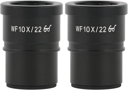 زوج واحد WF10X WF15X WF20X WF25X WF30X EYEPIECE لمجهر المجهر الاستريو واسع 20 مم 15 مم 10 مم 9 مم WF10X/20 نقطة العين العالية (WF10X-20) in Kuwait