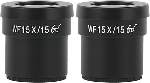 زوج واحد WF10X WF15X WF20X WF25X WF30X EYEPIECE لمجهر المجهر الاستريو واسع 20 مم 15 مم 10 مم 9 مم WF10X/20 نقطة العين العالية (WF10X-20) in Kuwait