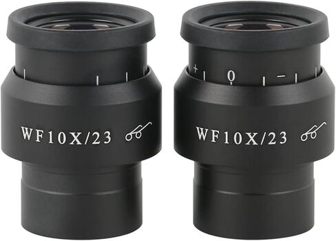 زوج واحد WF10X WF15X WF20X WF25X WF30X EYEPIECE لمجهر المجهر الاستريو واسع 20 مم 15 مم 10 مم 9 مم WF10X/20 نقطة العين العالية (WF10X-20) in Kuwait