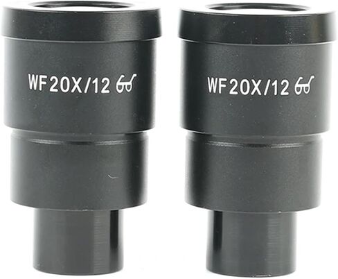 زوج واحد WF10X WF15X WF20X WF25X WF30X EYEPIECE لمجهر المجهر الاستريو واسع 20 مم 15 مم 10 مم 9 مم WF10X/20 نقطة العين العالية (WF10X-20) in Kuwait
