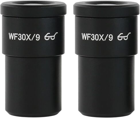 زوج واحد WF10X WF15X WF20X WF25X WF30X EYEPIECE لمجهر المجهر الاستريو واسع 20 مم 15 مم 10 مم 9 مم WF10X/20 نقطة العين العالية (WF10X-20) in Kuwait