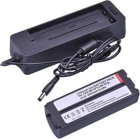 Batmax NB-CP2L NB-CP2LH Battery and Charger，Compatible for Canon SELPHY NB-CP1L,CP1500 CP1300 CP1200 CP910 CP900 CP800 CP790 CP780 CG-CP200(1 Battery 1 Charger) in Saudi Arabia