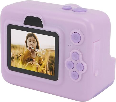 ZJchao Digital Instant Print Camera High Resolution 1080P Video Camera Portable MP3 Player for Travel 2000mAh Battery 5 Game Modes (Purple) in Saudi Arabia