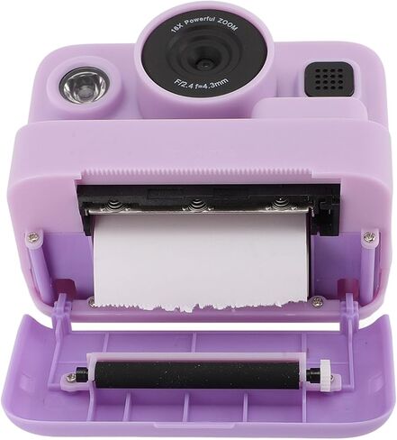 ZJchao Digital Instant Print Camera High Resolution 1080P Video Camera Portable MP3 Player for Travel 2000mAh Battery 5 Game Modes (Purple) in Saudi Arabia