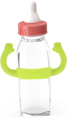 Milisten Silicone Bottle Handles for Newborns Boy Girl Compatible with Wide-Neck Bottles to Install Clean Stylish Colors Fit in Saudi Arabia