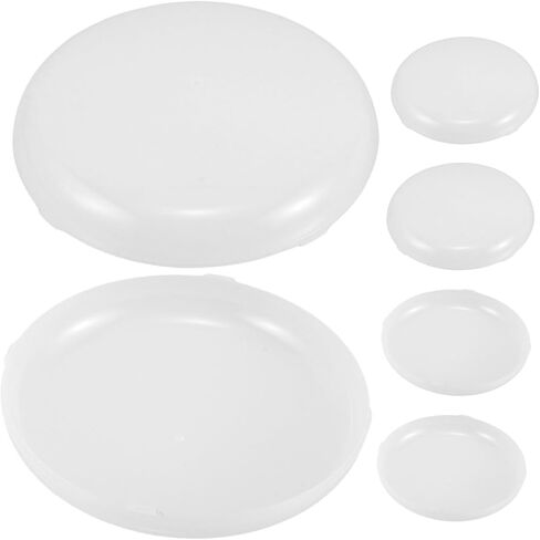 Zerodeko 6pcs Round Diffuser for Drum Lampshades Milky White Light Diffuser for Pendants Fog Resistant Cover for Enhanced Light Distribution Home Commercial Spaces in Saudi Arabia