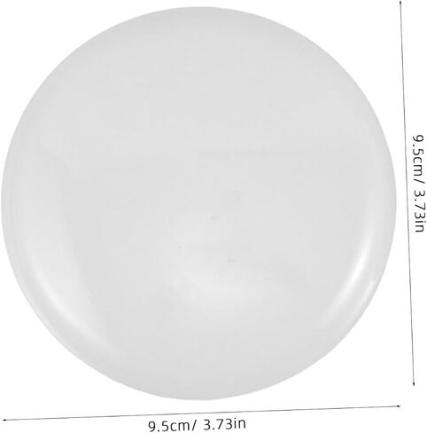 Zerodeko 6pcs Round Diffuser for Drum Lampshades Milky White Light Diffuser for Pendants Fog Resistant Cover for Enhanced Light Distribution Home Commercial Spaces in Saudi Arabia