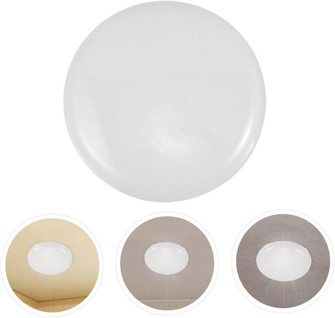 Zerodeko 6pcs Round Diffuser for Drum Lampshades Milky White Light Diffuser for Pendants Fog Resistant Cover for Enhanced Light Distribution Home Commercial Spaces in Saudi Arabia