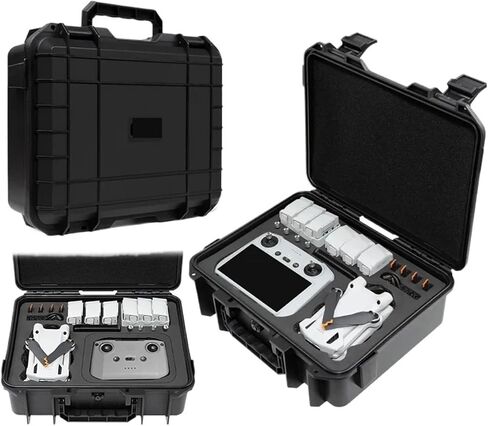 حقيبة تخزين محمولة سفر الكتف Carring Case Case Handheld متوافقة مع ملحقات Mavic Mini 3 Pro Drone (Mini 3-3 Pro Black) in Kuwait