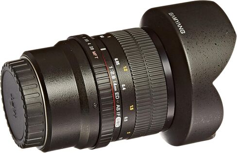 Samyang 14mm F2.8 Full Frame Ultra Wide Angle Lens for Canon EF Mount Cameras with AE Chip, Black, one Size, SYAE14M-C in Saudi Arabia