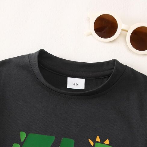 Dinosaur Birthday Shirt Toddler Boys 2nd 3rd 4th T-Rex Birthday T-Shirts Outfit Funny Dino Party Gifts Tee Tops in Saudi Arabia