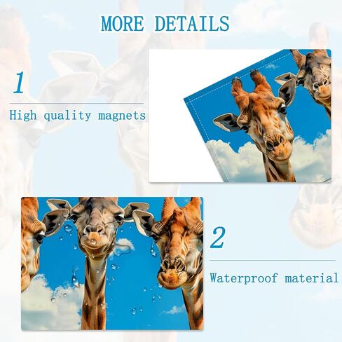 Fluorescent Light Covers for Ceiling Lights -Magnetic Cloud Cover for Fluorescent Or LED Fixture 2ft x 4ft Classroom,Home,Office Decoration Filters Overhead Lighting-Three giraffes in Saudi Arabia