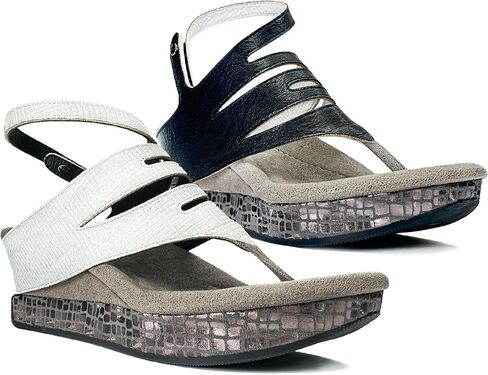 Modzori Grace 1 Women's Reversible Mid-wedge Sandals with Adjustable Ankle Strap in Saudi Arabia