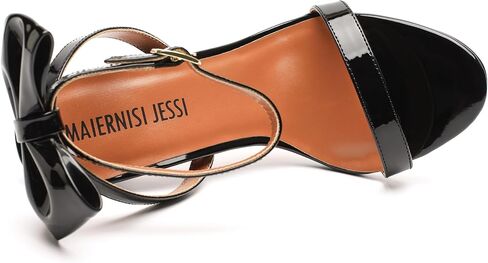 MAIERNISI JESSI Unisex Men's Women's Bow Strappy Sandals Heels, Stilletos High Heeled Ankle Strap Slingback Sandals in Saudi Arabia