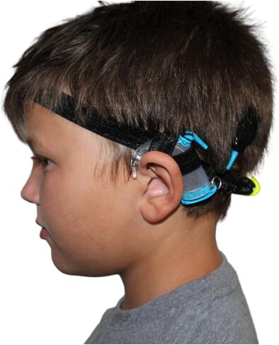 Floating Cochlear Implant Headband for Swimming | Accessories for Cochlear Implants | Adjustable Headband Cochlear Implant (Black, Infant/Child) in Saudi Arabia