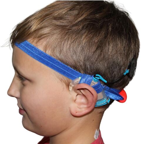 Floating Cochlear Implant Headband for Swimming | Accessories for Cochlear Implants | Adjustable Headband Cochlear Implant (Black, Infant/Child) in Saudi Arabia