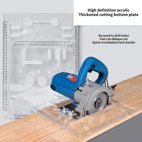 Marble Machine Edges Guide Base Stable Work Platform 28x25cm Acrylic Not Drill Installation Precisions for Stable Suppor in Saudi Arabia