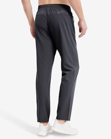 Boladeci Men's Hiking Pants Lightweight Quick Dry Stretch Elastic Waist with Drawstring Zip Pockets Jogging Fishing Pants in Kuwait