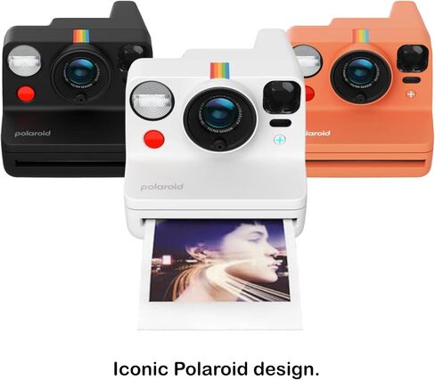 Polaroid Now+ 3rd Generation i-Type Instant Camera + 8 i-Type Color Film Bundle, Bluetooth Connected App Controlled, Coral, Polaroid Camera Bundle with a Lumintrail Lens Cleaning Cloth in Saudi Arabia