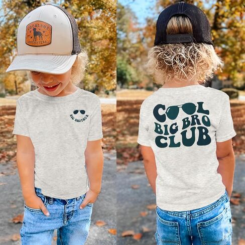 Big Brother Shirt for Toddler Baby Boys Cool Big Bro Club T-Shirt Kids Promoted Big Brother Announcement Outfit in Saudi Arabia