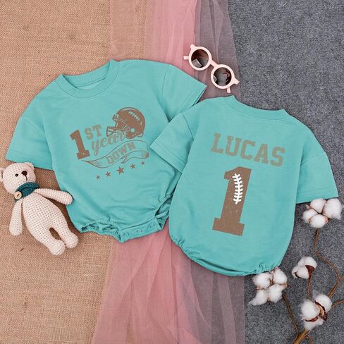 Personalized First Year Down Birthday Outfit Boy, 1St Year Down Birthday Outfit Boy, 1St Birthday Outfit Boy in Saudi Arabia