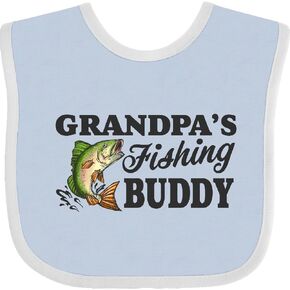 inktastic Grandpa's Fishing Buddy Baby Bib