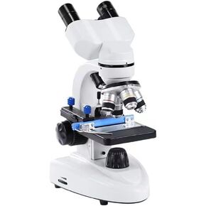 Eye Protection Binocular Biological Microscope 40X-2500X Experimental Head 360 ° Rotatable, As showns