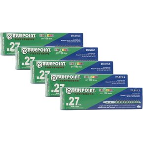 BLUEPOINT .27 Caliber Green Strip Powder Loads for Power Actuated Fastening System (500 Count). Item# 27LS11L3. Ideal for Reliable Fastening Applications. 5-Pack Save $10