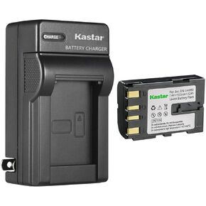 Kastar 2-Pack Battery and AC Wall Charger Replacement for JVC GR-DVA23, GR-DVA30, GR-DVA33, GR-DVA101, GR-DVF10, GR-DVF20, GR-DVF202, GR-DVF303, GR-DVF305, GR-DVF505, GR-DVL100, GR-DVL100U, GR-DVL105