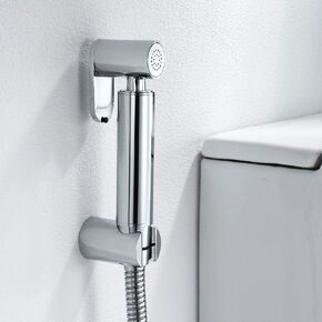Washable HandheldCloth Diaper Sprayer - Women's Wash Faucet Set Brass Spray Gun Support 1.5 Meter Inlet Hose Toilet Wash Faucet Wall Mounted