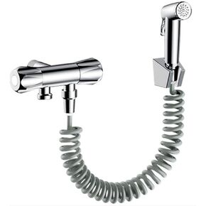 Cloth Diaper Baby Shower Spray Attachment - Toilet Spray Gun Set Companion Toilet Bathroom Cleaning Flushing Washer Booster Nozzle Wall Mounted
