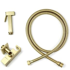Faucet, Handheld Bidet Sprayer Compatible with Toilet Portable Baby Cloth Diaper Sprayer Brass Hand Held Toilet Bidet Sprayer Head with Bidet Hose Compatible with Feminine Wash, Pet Washing, Easy to