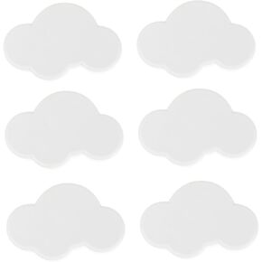 Angoily 6pcs Adorable Cabinet Handles Cloud-Shaped Pulls for Boy Girl Furniture Smooth Texture Easy to Install for Wardrobes Cabinets