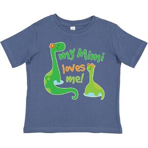 inktastic My Mimi Loves Me Grandson Dinosaur Toddler T-Shirt