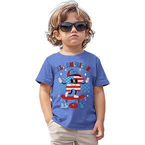 American Boy Shirt Toddler Boys 4th of July Tshirt American Flag Outfit Baby Boy Independence Day Patriotic Tee Top