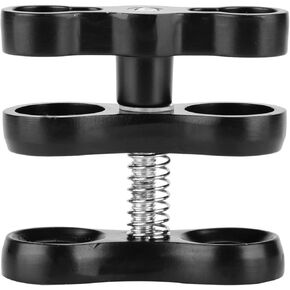 Aluminum Alloy Mini Butterfly Ball Clip - 360° Adjustable Mount for Diving Lights, Lightweight and Durable Design Compatible with, SJ CAM