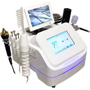 Skin Diagnosis Hair Analyzer, Skin Hair Scalp Detector, Digital Microscope Scalp Hair Follicle Detector, with 7 Handles, LCD Screen, Facial Skin Diagnosis System for Salon Spa