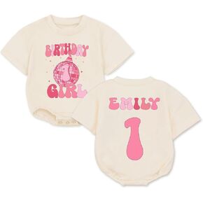 Personalized In My One Year Old Era Romper Sweater, In My One Year Old Era Baby Girl, 1St Birthday Girl