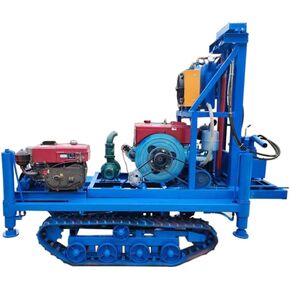 200m Crawler Water Well Drilling Rig – Powerful Hydraulic Borehole Drill Machine for Deep Well Projects in Rough Terrain
