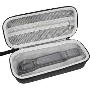 GEEKRIA Carrying Case Compatible with DJI Osmo Pocket 3, Action Camera Protective Case, Hard Shell Travel Storage Bag with Cable Storage for DJI Osmo Pocket 3 Accessories (Dark Grey)