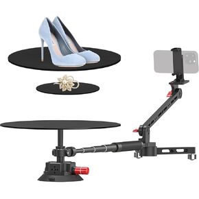360 Degree Spinner, Professional Photography Turntable, Rotating Photo Video Platform, Spinning Camera Slider for Commercial Video