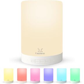 Night Light Baby Nursery Lamp - Wireless Speaker Egg Light for Nursery Decor - Portable Touch Control Nightlight A Newborn Essentials Must Haves
