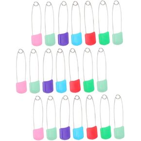 LIFKOME Reusable Diaper Pins Plastic Head 50 Pcs Baby Nappy Pins for Diaper Safe and Gentle on Baby's Skin