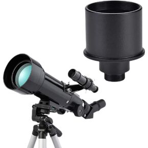 Telescope Eyepiece Adapter, Telescope Pohoto Adapter 1.25in Thread Aluminum Alloy Telescope Adapter Ring for Telescope Camera